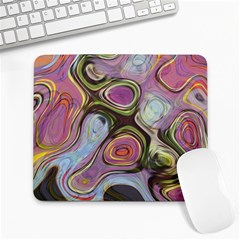 Retro Background Colorful Hippie Large Mousepads by Celenk