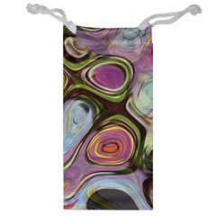 Retro Background Colorful Hippie Jewelry Bag by Celenk