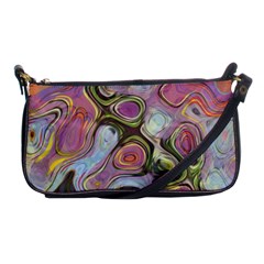 Retro Background Colorful Hippie Shoulder Clutch Bags by Celenk