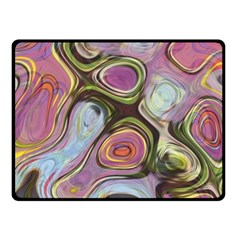 Retro Background Colorful Hippie Fleece Blanket (small) by Celenk