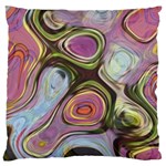 Retro Background Colorful Hippie Large Cushion Case (Two Sides) Front