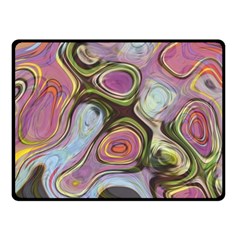 Retro Background Colorful Hippie Double Sided Fleece Blanket (small)  by Celenk