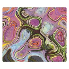 Retro Background Colorful Hippie Double Sided Flano Blanket (small)  by Celenk