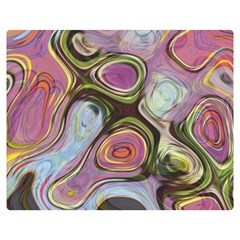 Retro Background Colorful Hippie Double Sided Flano Blanket (medium)  by Celenk