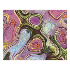 Retro Background Colorful Hippie Double Sided Flano Blanket (large)  by Celenk