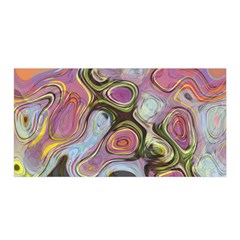 Retro Background Colorful Hippie Satin Wrap by Celenk