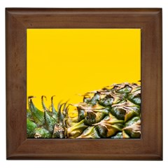 Pineapple Raw Sweet Tropical Food Framed Tiles by Celenk