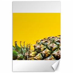 Pineapple Raw Sweet Tropical Food Canvas 12  X 18   by Celenk