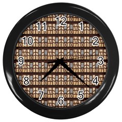 Window Facade Truss Hauswand Wall Clocks (black) by Celenk