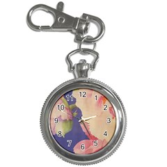 Fabric Textile Abstract Pattern Key Chain Watches