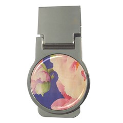 Fabric Textile Abstract Pattern Money Clips (Round) 