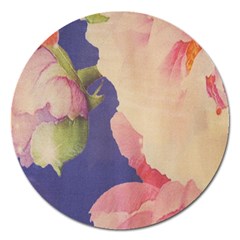 Fabric Textile Abstract Pattern Magnet 5  (Round)