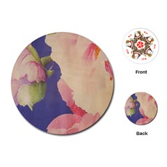 Fabric Textile Abstract Pattern Playing Cards (Round) 