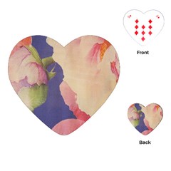 Fabric Textile Abstract Pattern Playing Cards (Heart) 