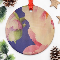 Fabric Textile Abstract Pattern Round Ornament (Two Sides)