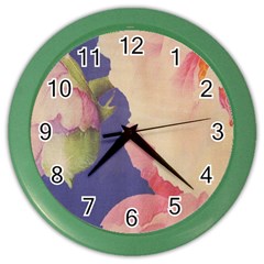 Fabric Textile Abstract Pattern Color Wall Clocks