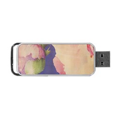 Fabric Textile Abstract Pattern Portable USB Flash (One Side)