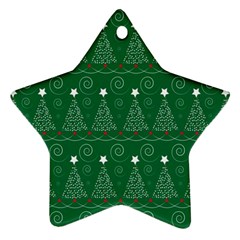 Christmas Tree Holiday Star Ornament (star) by Celenk