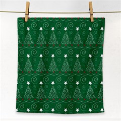 Christmas Tree Holiday Star Face Towel by Celenk