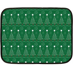 Christmas Tree Holiday Star Fleece Blanket (mini) by Celenk