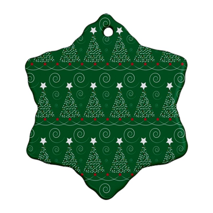 Christmas Tree Holiday Star Ornament (Snowflake)