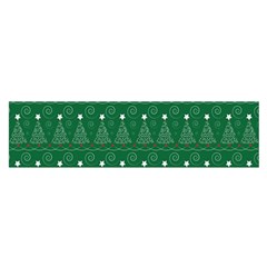 Christmas Tree Holiday Star Satin Scarf (oblong) by Celenk