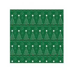 Christmas Tree Holiday Star Small Satin Scarf (square) by Celenk