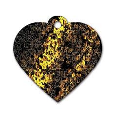 The Background Wallpaper Gold Dog Tag Heart (one Side)