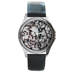 Pattern Wallpaper Organization Round Metal Watch by Celenk