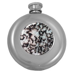 Pattern Wallpaper Organization Round Hip Flask (5 Oz) by Celenk