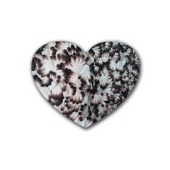 Pattern Wallpaper Organization Rubber Coaster (heart) 