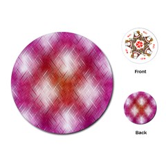 Background Texture Pattern 3d Playing Cards (round)  by Celenk