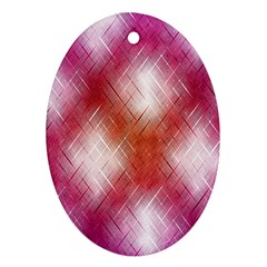 Background Texture Pattern 3d Oval Ornament (two Sides)