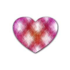 Background Texture Pattern 3d Rubber Coaster (heart) 