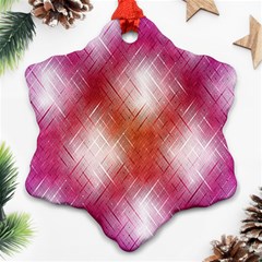 Background Texture Pattern 3d Snowflake Ornament (two Sides) by Celenk