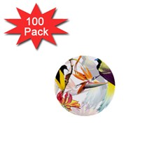 Birds Of Paradise 1  Mini Buttons (100 Pack) 