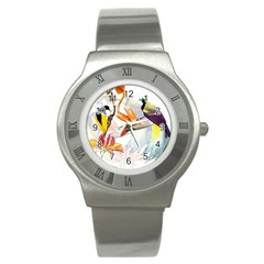 Birds Of Paradise Stainless Steel Watch by TKKdesignsCo