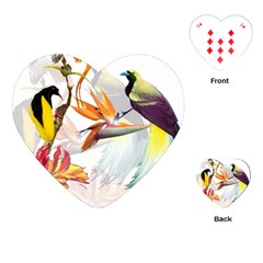 Birds Of Paradise Playing Cards (heart)  by TKKdesignsCo