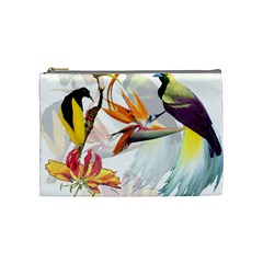 Birds Of Paradise Cosmetic Bag (medium)  by TKKdesignsCo