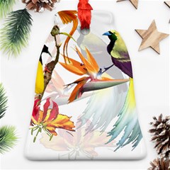 Birds Of Paradise Bell Ornament (two Sides) by TKKdesignsCo