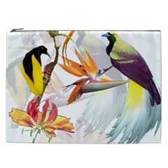 Birds Of Paradise Cosmetic Bag (xxl)  by TKKdesignsCo