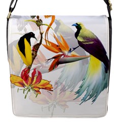 Birds Of Paradise Flap Messenger Bag (s) by TKKdesignsCo