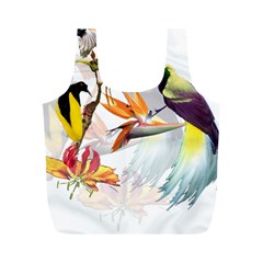 Birds Of Paradise Full Print Recycle Bags (m)  by TKKdesignsCo