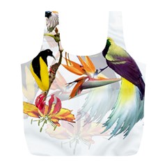 Birds Of Paradise Full Print Recycle Bags (l)  by TKKdesignsCo