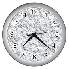 Pattern Background Old Wall Wall Clocks (Silver) 