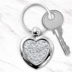 Pattern Background Old Wall Key Chains (Heart) 