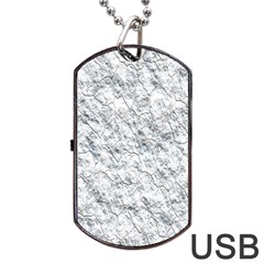 Pattern Background Old Wall Dog Tag Usb Flash (two Sides) by Celenk