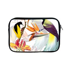 Exotic Birds Of Paradise And Flowers Watercolor Apple Ipad Mini Zipper Cases by TKKdesignsCo