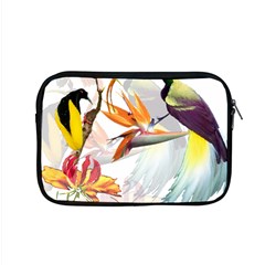 Exotic Birds Of Paradise And Flowers Watercolor Apple Macbook Pro 15  Zipper Case by TKKdesignsCo