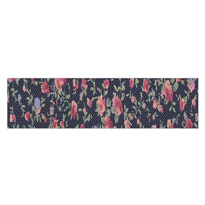 Pattern Flowers Pattern Flowers Satin Scarf (Oblong)